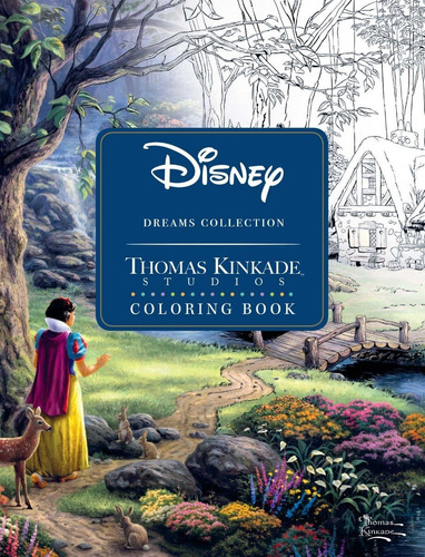 Libro Para Colorear Disney Dreams Collection Thomas Kinkade