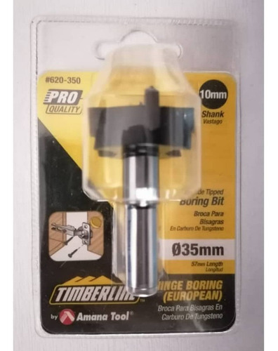 Broca Para Bisagra Timberline 10mm 035mm #620-350