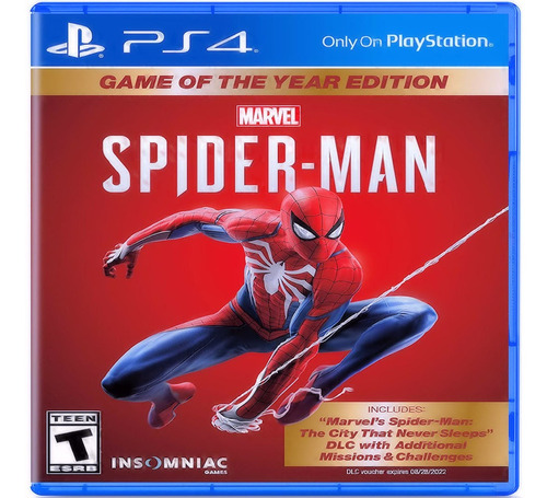 Spiderman Ps4 Edición Juego Del Año Físico. Nuevo Y Sellado.