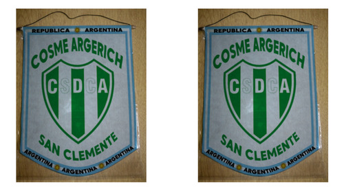 Banderin Grande 40cm Club Cosme Argerich San Clemente