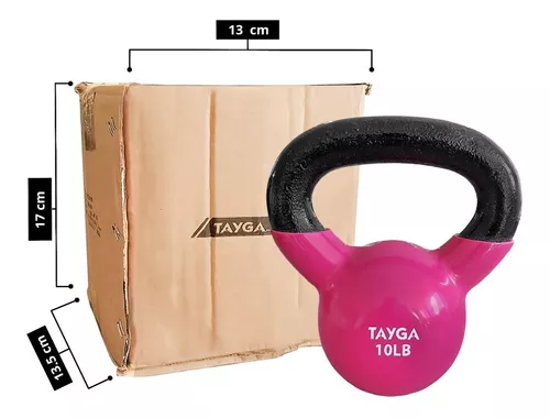 Pesa Rusa 6 Kg/13.2 Lb Kettlebell, Funcional Cross Tayga Color Negro