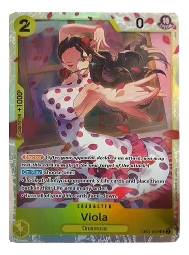 One Piece Card Game Viola Sr Eb01 Ingles