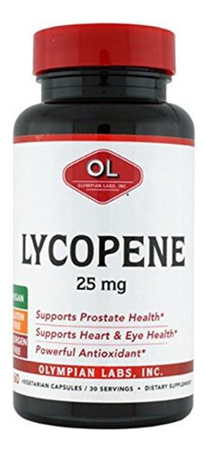 Olympian Labs Lycopene 25 Mg, 60 Capsules/ 30 Servings