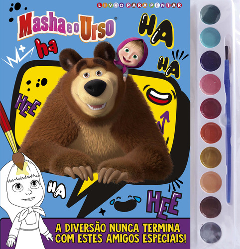 Libro Masha E O Urso Livro Para Pintar Com Aquarela De Edito