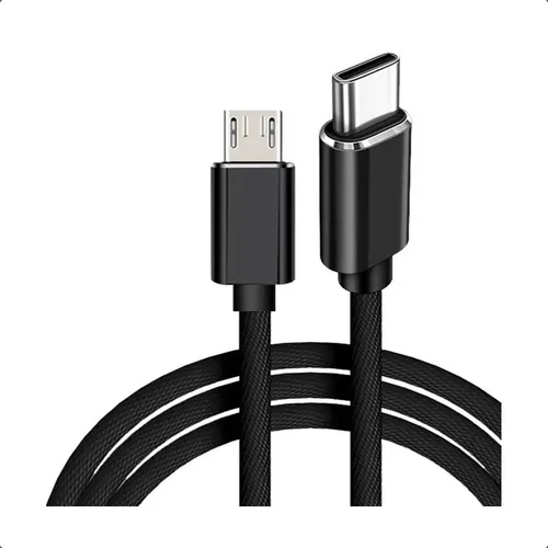 comprar Cable Trenzado Reforzado Usb C A Micro Usb 1 Metro 100w Color Negro
