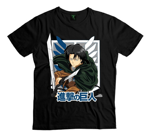 Polera Shingeki Levi Ackerman Attack On Titan Xxl Xxxl Unisx