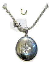 Comprar Relicario Guarda Pelo Con Cadena 50 Cm, En Plata 925. Tuset.