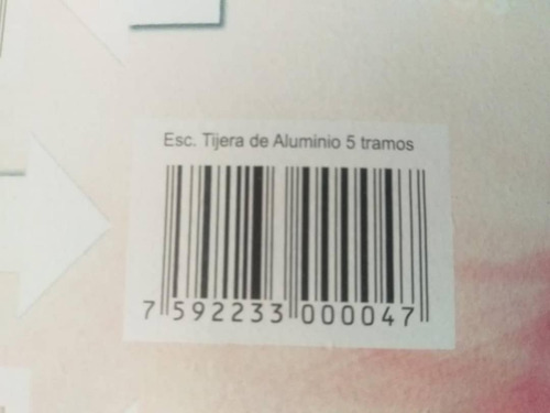 Escalera De Alumnio De 5 Peldaños