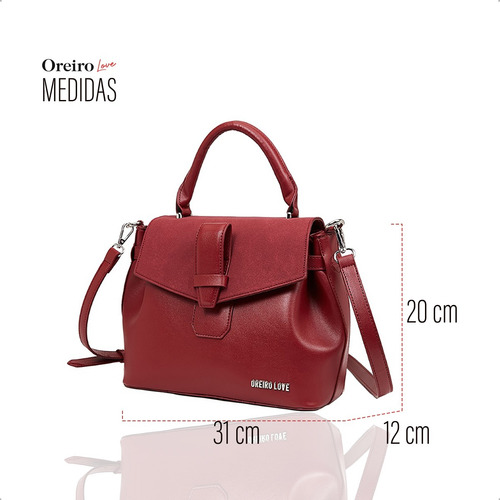 Cartera Urbana Oreiro Love Antirrobo Cuero Pu Dama Bandolera