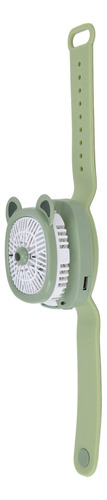 Reloj Portátil Con Ventilador De Dibujos Animados, Carga Usb
