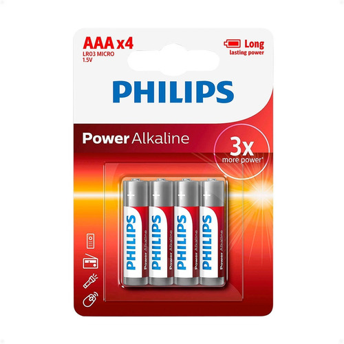 Pilas Alkalina Philips Aaa  (48 Uni) Lr03p4b/97 - Otec