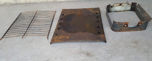 Cocina Horno Leña Fundición Enlozado Tapa Marm Deco Antiguo (Usado)
