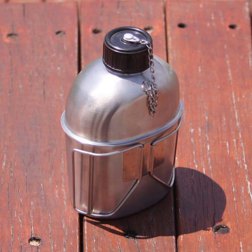 Cantimplora 1l Y Copa De.6l De Material Acero Inxodiable
