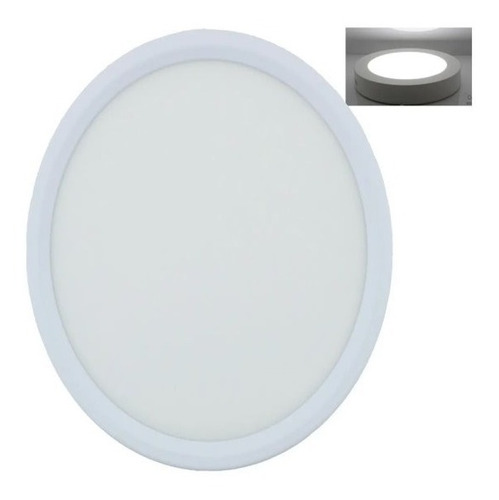 Lampara Led Sobreponer Rodondo 18w Luz Blanca Fria 6500k