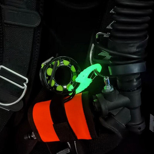 Mosquetón De Buceo Luminoso Clip Ganchos A Presión Para