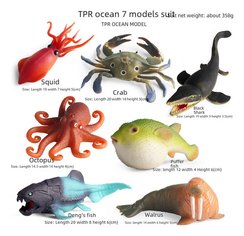 M-1338 Starfish - Modelos De Juguete Solid Ocean Predator Pa