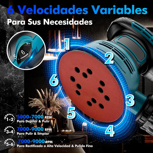 Pulidora Orbital,lostrain Rotativa 5 De 6velocidad Variable