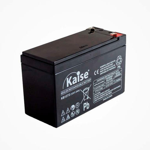 Bateria Kaise 12v 7,2a Luces Led Sistema Seguridad Camaras