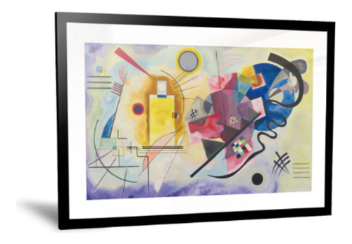 Cuadro Kandinsky Composicion 8 C/ Marco Vidrio 30x40cm