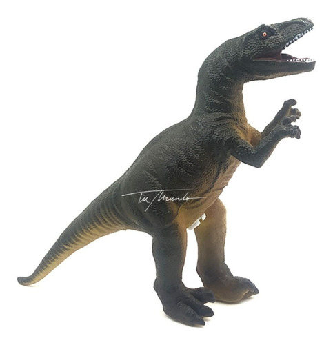Dinosaurio De Juguete Velocirraptor De Goma Con Sonido 18 Cm