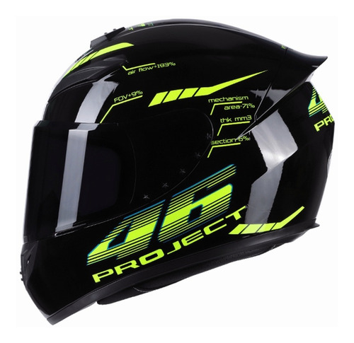 Casco De Motocicleta De Cara Completa Rapid Street Casco Uni