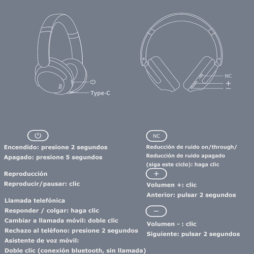 Audífonos Bluetooth Con Micrófono 1more Sonoflow Pro