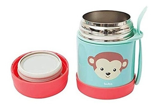 Pote Térmico 320ml Buba ® Macaco Até 5 Horas Quente E Frio