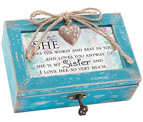 Cottage Garden Sister Love Your Tan Much Teal Locket Petite