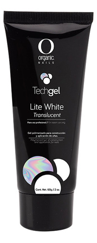 Polygel Lite White Traslucido Organic Nails Techgel 60g 