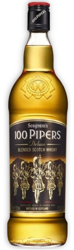 100 Pipers Deluxe Blended Escocés escocés 750 mL