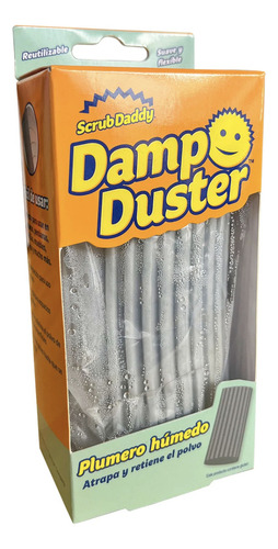Esponja Scrub Daddy Damp Duster de polyester gris