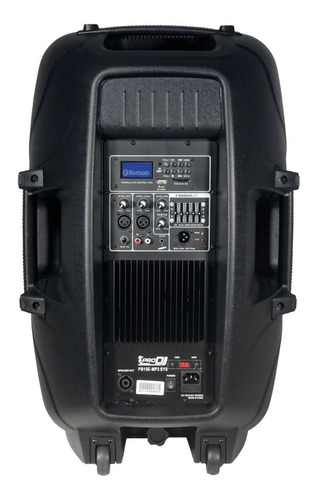 Imagen 3 de 3 de Combo Parlante Cabina Activa Pro Dj Pb15e-mp3 Base Micrófono