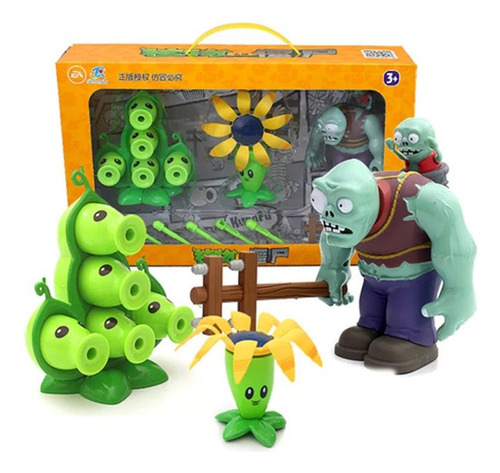 Plants Vs Zombies Juguete Infantil De Plástico Blando Ab3