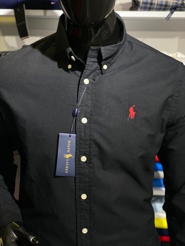 Camisas Manga Larga Para Hombre Polo Originales En Oxford