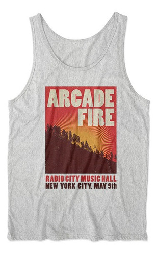 Musculosa Arcade Fire Banda M2 Gris Melange