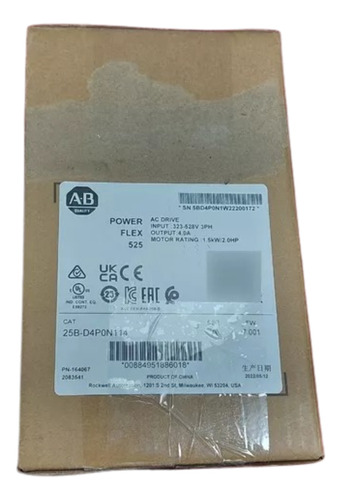 Allen Bradley Powerflex 525 25b-d4p0n114 2hp 440v 