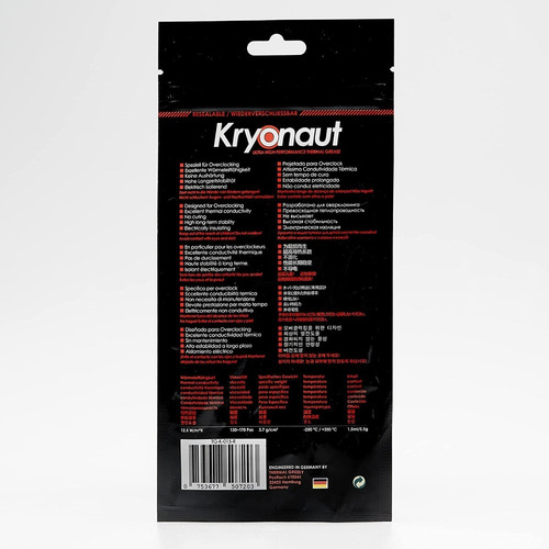 Imagen 7 de 7 de Pasta Térmica Thermal Grizzly Kryonaut 12.5 W 5,5 G Extrema