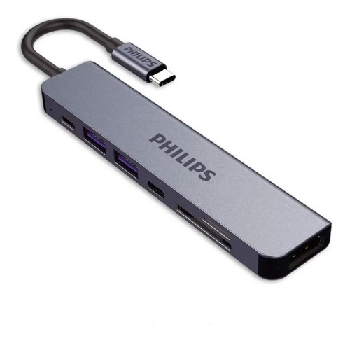 Philips Adaptador Multifunción Usb-c A Hdtv 4k 7 En 1 