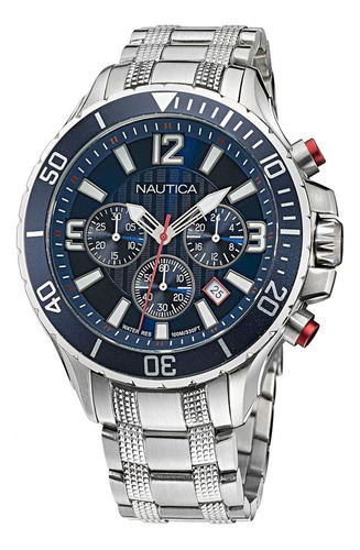 Reloj Para Hombre Nautica Nst 101 Napnss123 Plateado