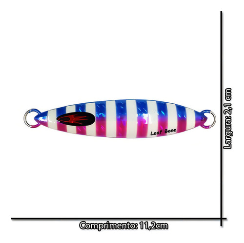 Isca Artificial Leaf Bone 100g 11,2cm Jumping Jig Para Pesca