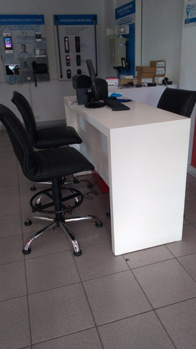Imagen 3 de 3 de Escritorio Melamina Blanco Rectangular Usado Buen Estado