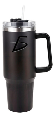 Vaso Térmico 40oz Doble Pared Acero Inoxidable Popote Facil Color Negro Termo
