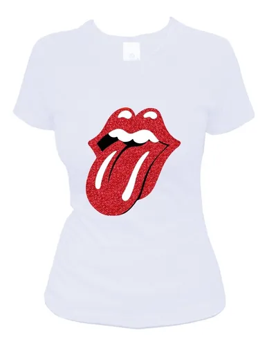 Playera Rolling Stones Mujer Blanca MercadoLibre