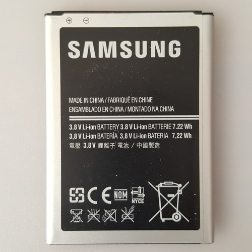 Bateria B500ae Para Samsung Galaxy S4 Mini Gt-i9192 Original (Usado)