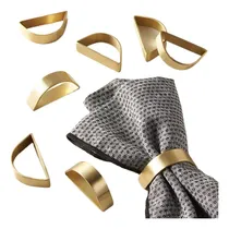 Comprar Juego De 10 Servilleteros Cepillado Para Boda, Banquete
