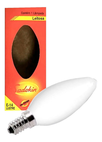 Kit 4 Lâmpadas Incandescente  Vela Leitosa 40w 127v  E14