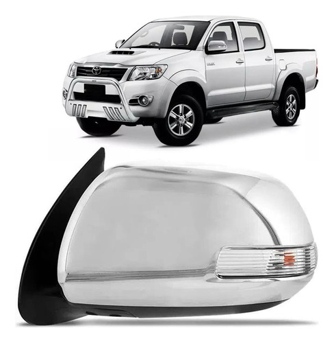 Retrovisor Hilux 2012 2013 2014 2015 Elétrico Pisca Esquerdo