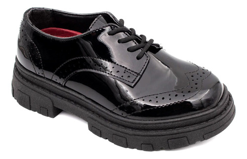 Zapato Escolar Vavito Niña Agujetas Bostoniano V4403
