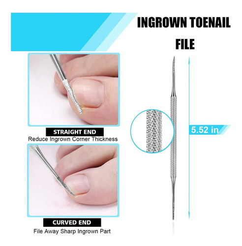 Kit De Herramientas Para Uñas Encarnadas (9 Piezas), Juego P