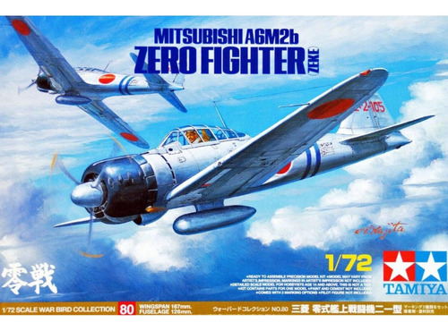 Kit De Maquetas Zero Fighter Tamiya 1/72 Mit A6m2b (zeke) 60